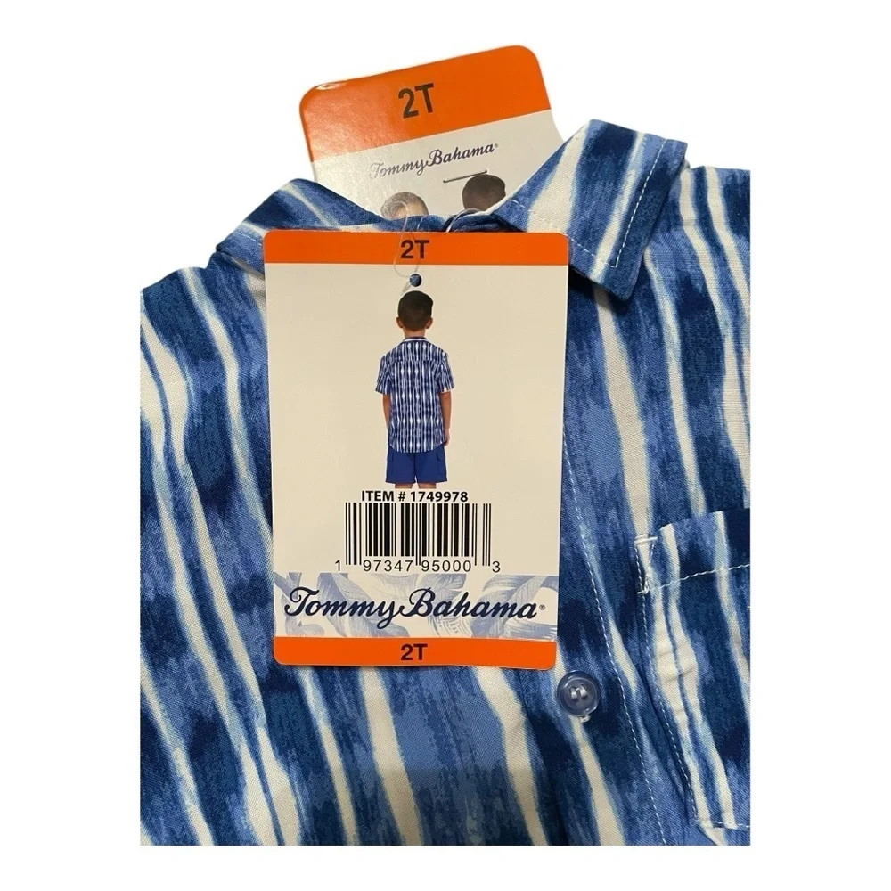 Tommy Bahama Toddler Boys 3-Piece Outfit Set Size 2T NWT